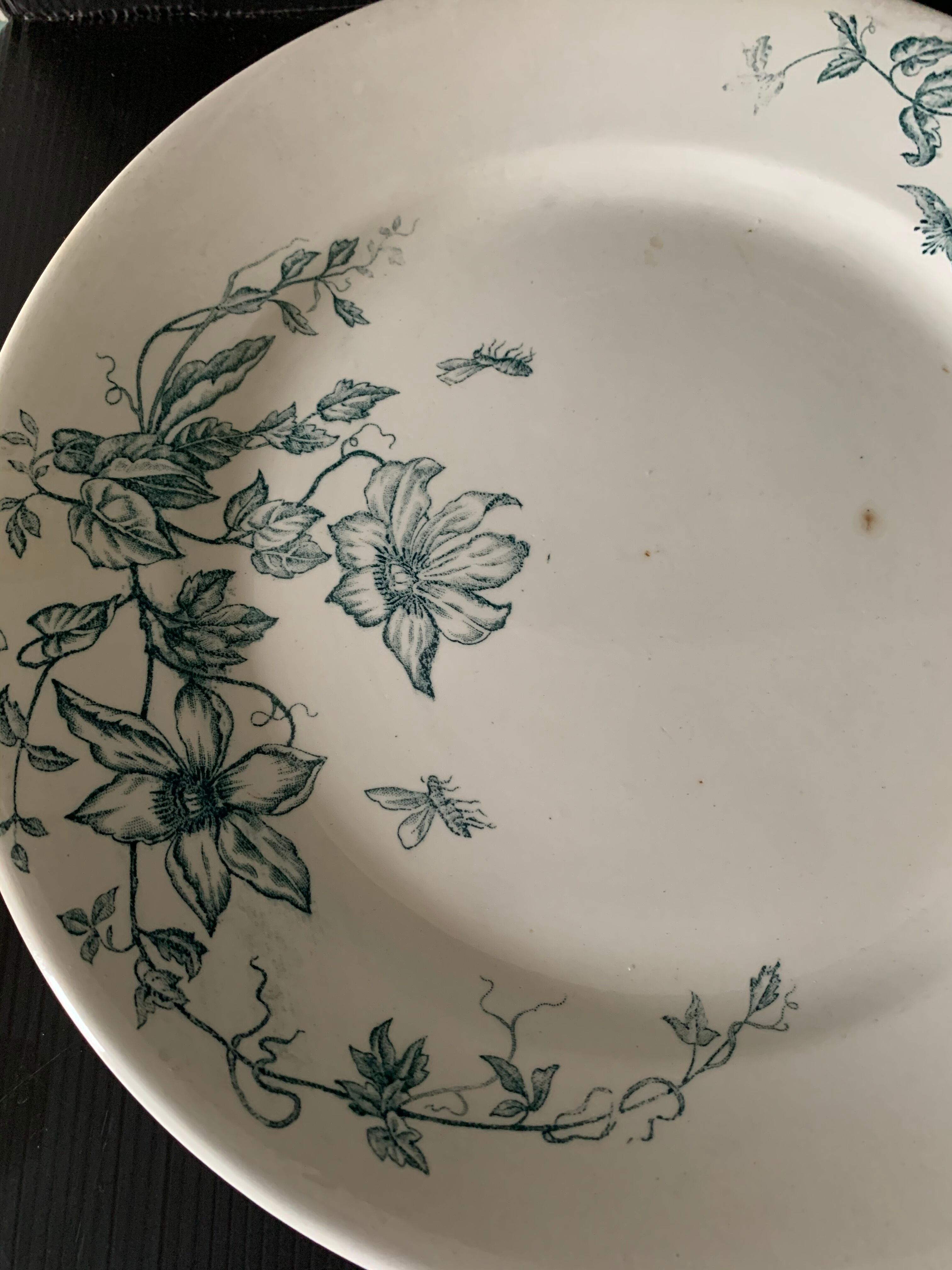 Round iron earth dish