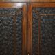 Victorian library mahogany frame embossed leather