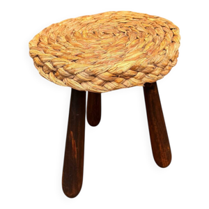 Tabouret en chêne et