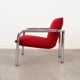 Red armchair, Italian design, 1970s, made in Italy