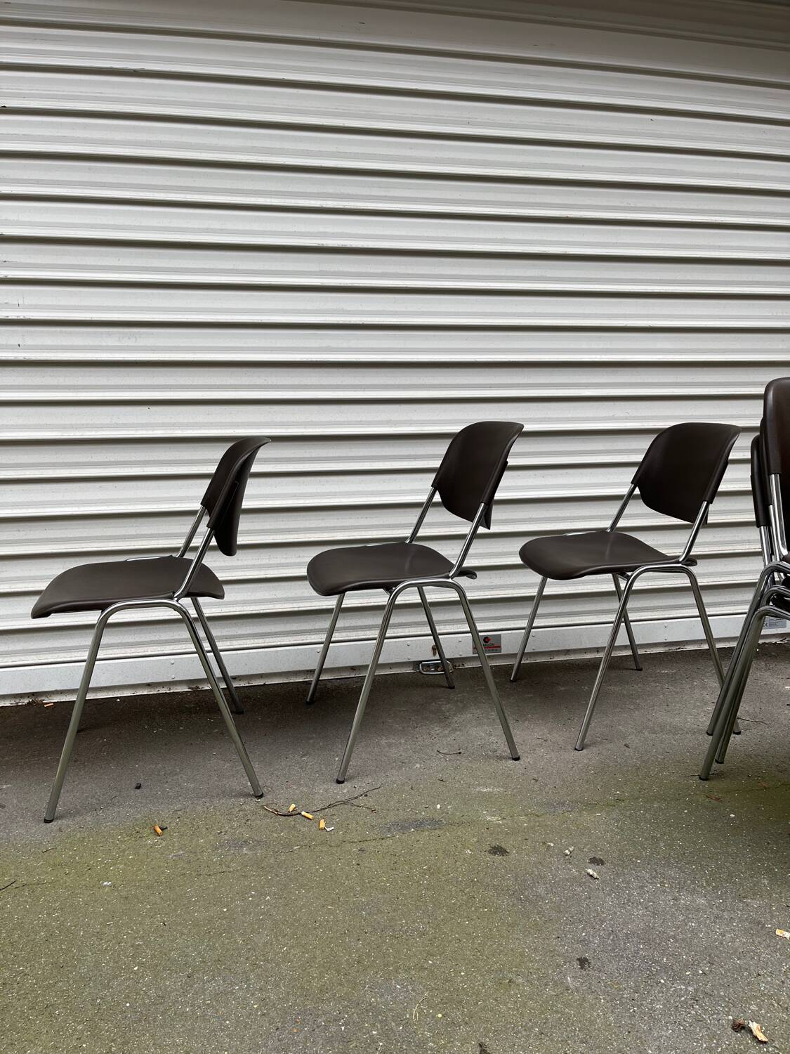 Set of 6 vintage chairs by Helmut Starke, Multi-Set model