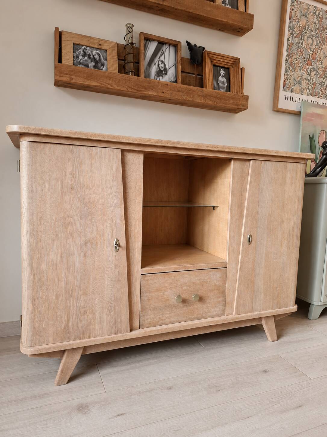 Scandinavian buffet with tapered legs