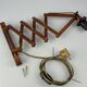 1960s/70s Teak Scissor Lamp Wall Lamp Mid Century Danish Design Denmark