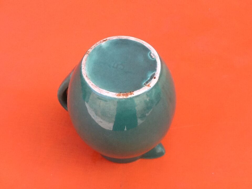 1950s glazed ceramic pitcher