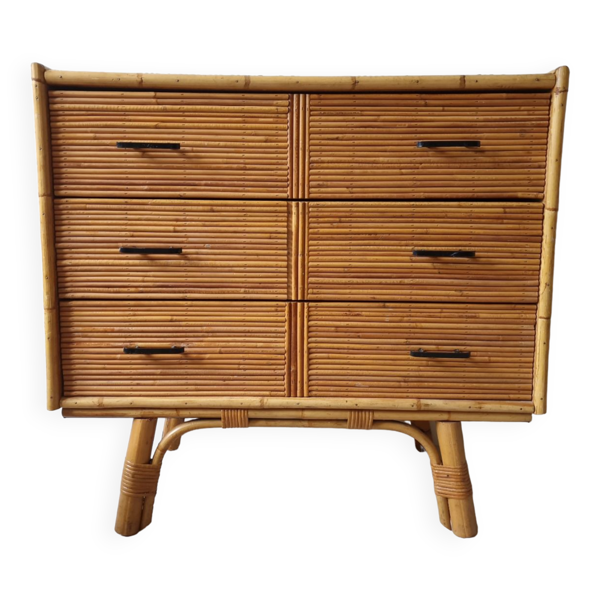 Commode en rotin