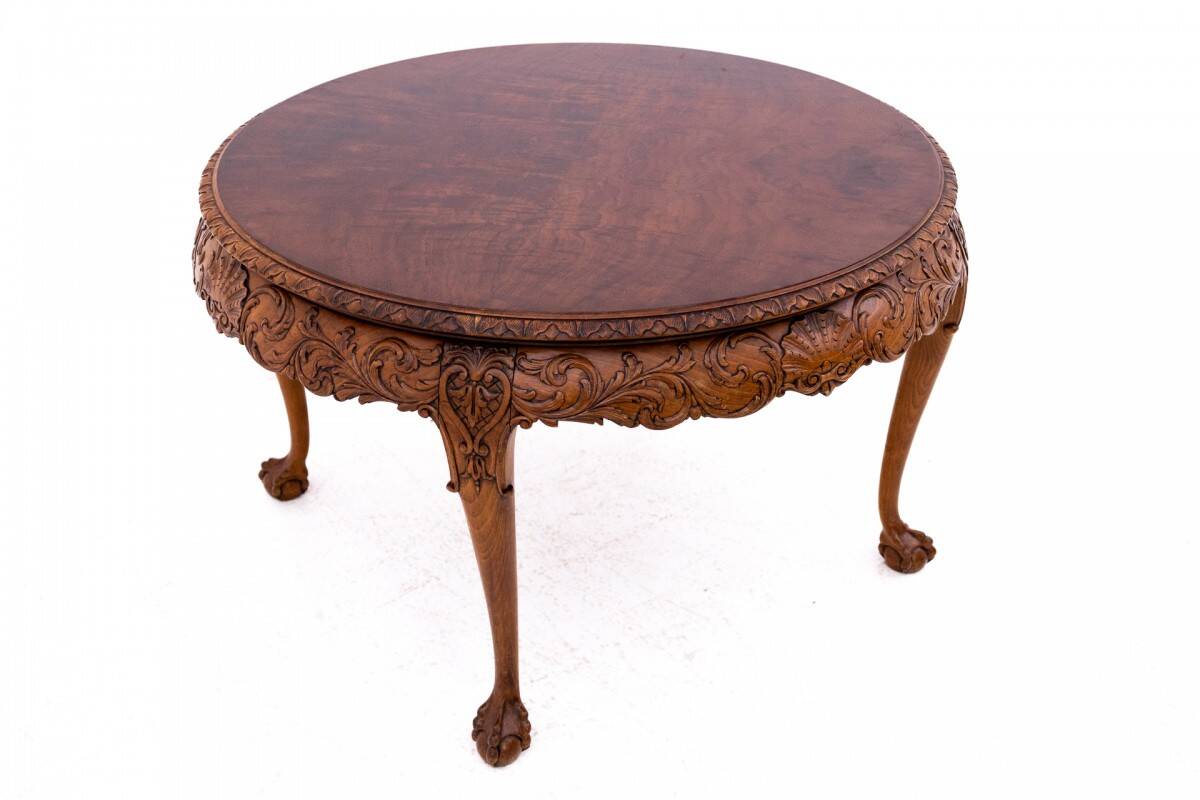 Antique, carved table, Western Europe, around 1910.