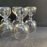 5 Crystal wine glasses – Hollow ball base