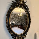 Old stucco frame mirror