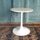 Side table tulip foot metal top melaminated 1960