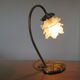 "Water lily" Huguenin bronze art nouveau lamp