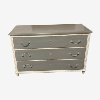 Grey Ivory White Chest of drawers