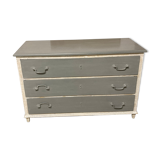 Commode blanc d’ivoire grise