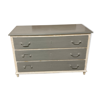 Grey Ivory White Chest of drawers