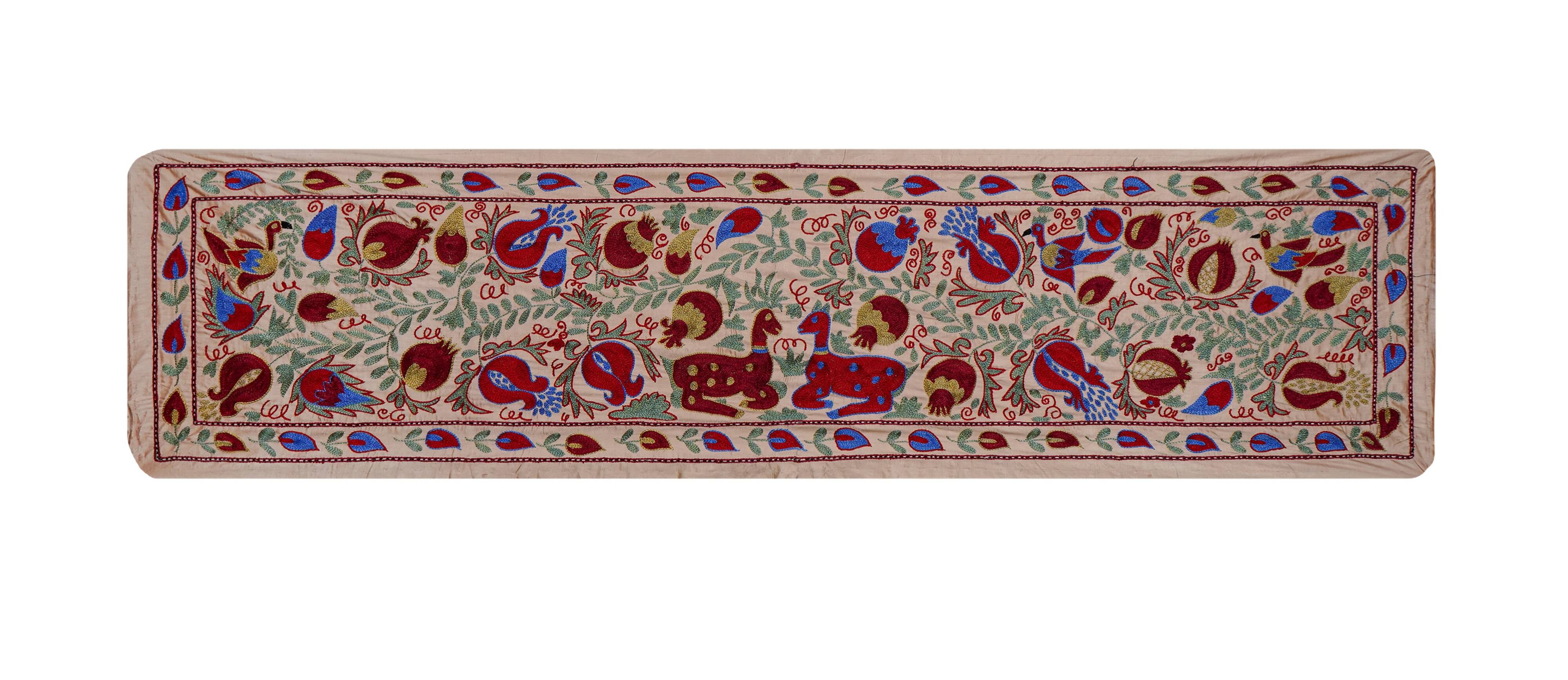 Hand-knotted rug, vintage Turkish rug 53x187 cm
