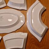 Large 7-piece display dish in Greek earthenware