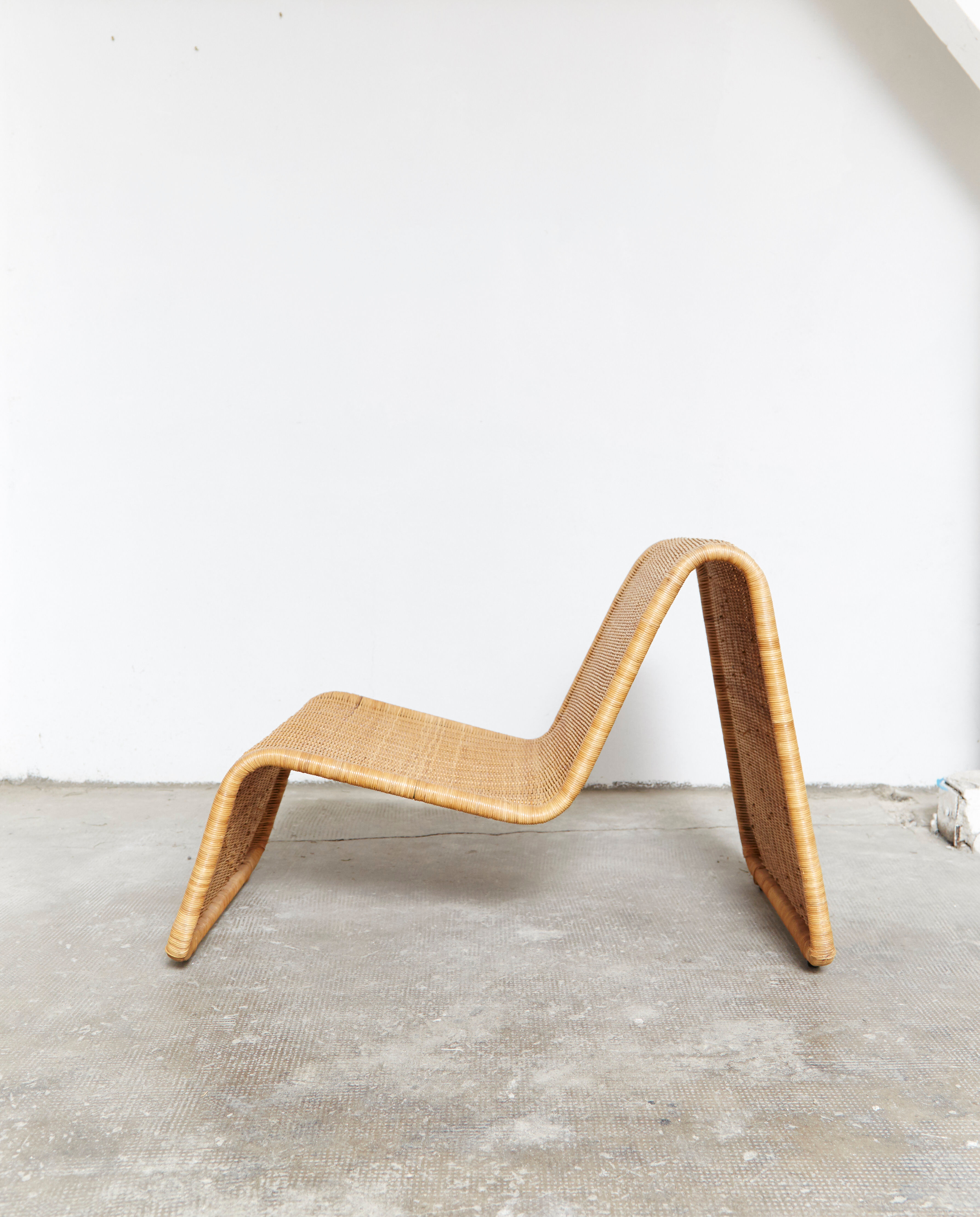 Tito Agnoli wicker chair P3 for Pierantonio Bonacina