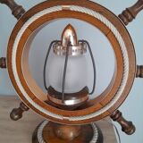 Rudder bar lamp boat vintage wheel