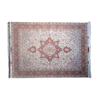 Tapis persan heriz laine et soie fait main 150x207 cm