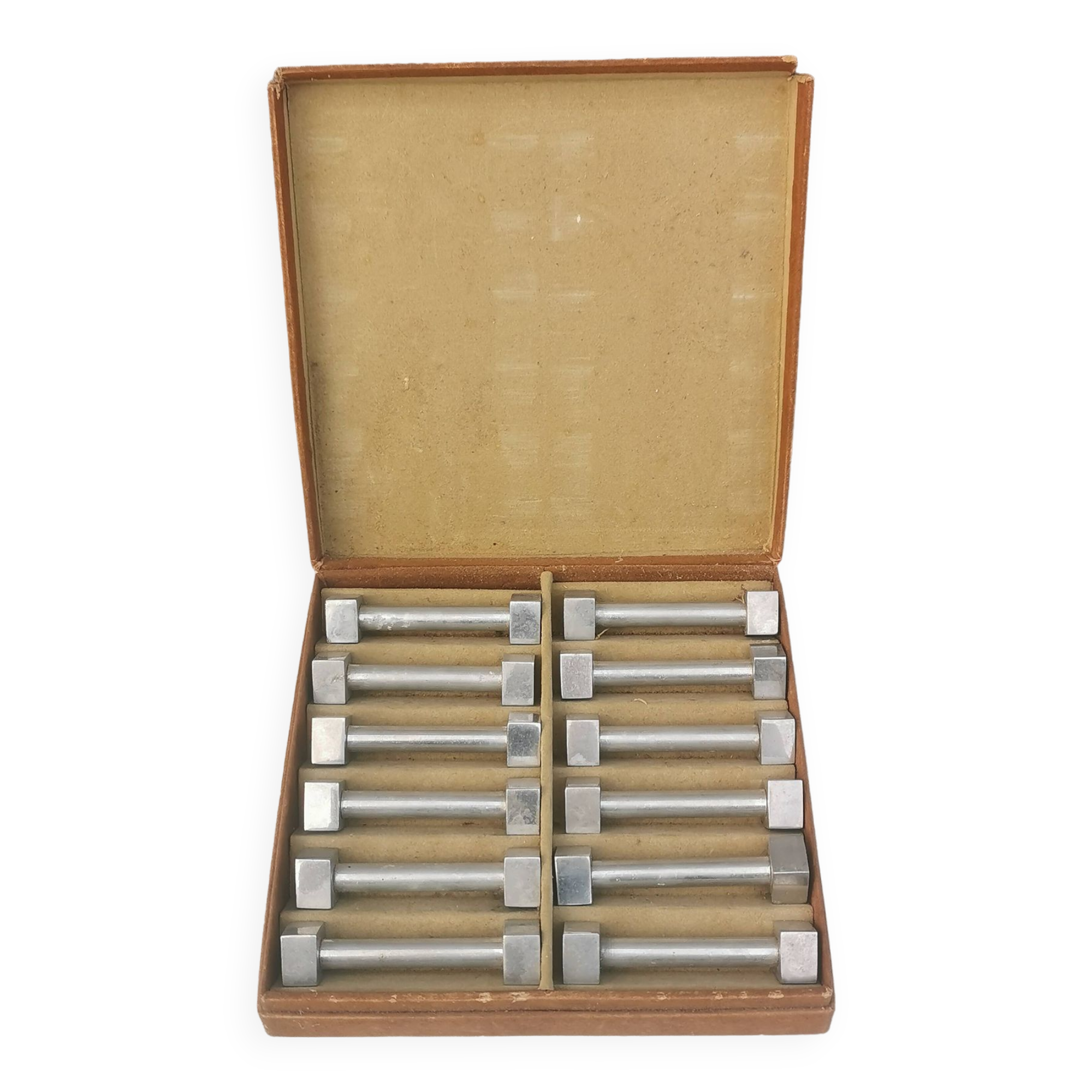 Box of 12 vintage “art-deco” knife holders