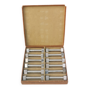 Coffret de 12 porte couteaux vintage "art-deco"
