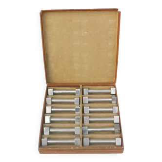 Coffret de 12 porte couteaux vintage "art-deco"