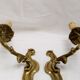 Wall light pair solid bronze Registered Model candle holder