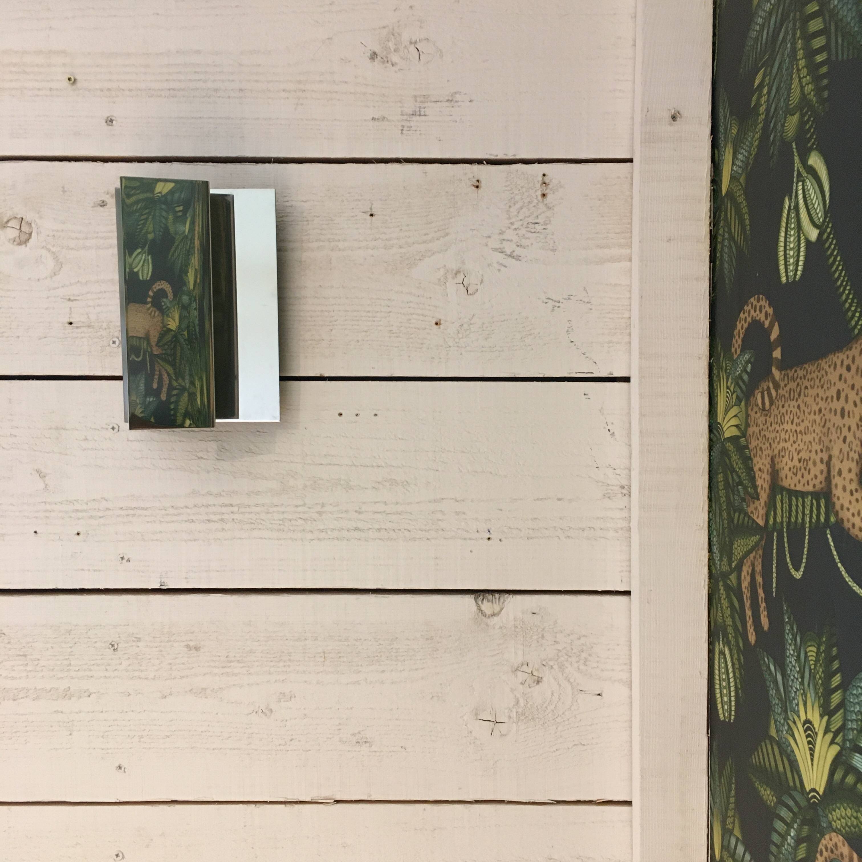 Italian stainless design sconce