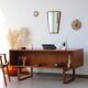 Bureau freestanding teck scandinave années 60 | Dyrlund