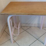 Desk with door satchel and chair