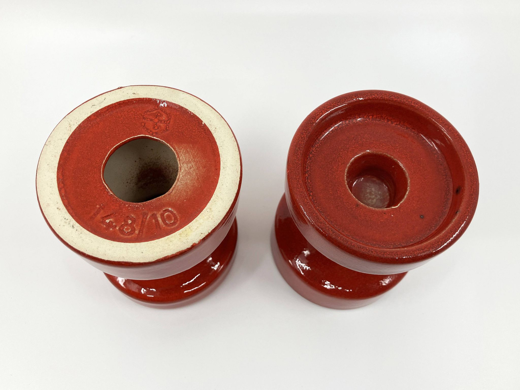 2 Steuler ceramic candle holders • Design Cari Zalloni • Circa 60-70