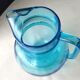 Water jug or orangeade in moulded glass 2 litres