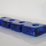 Swedish glass candle holder by Nybro Glasbruk 1970