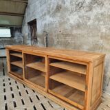 Antique display cabinet school cabinet oak sideboard 250 cm