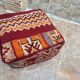 Handmade Berber Kilim pouf, floor cushion