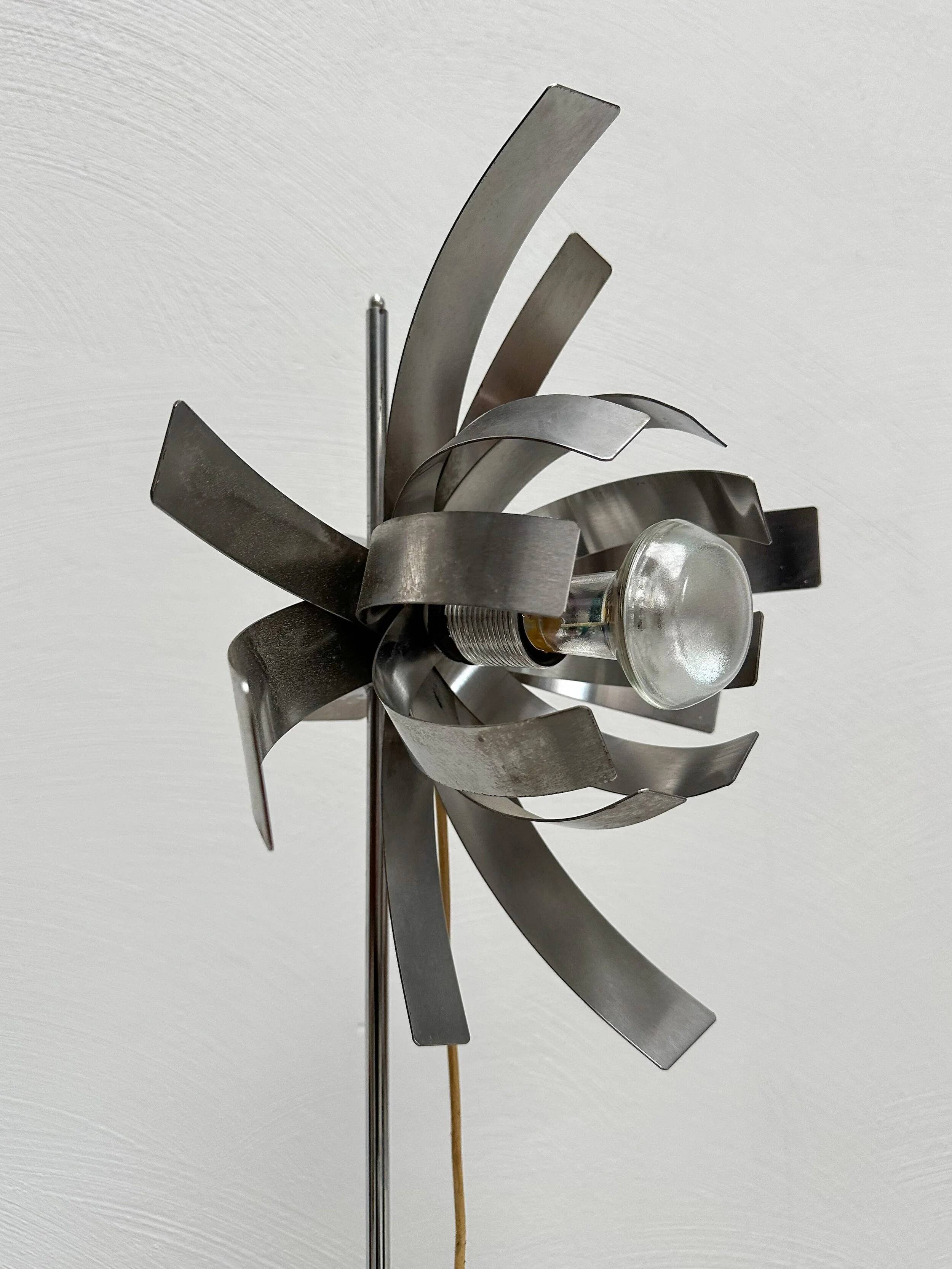 1970s Vintage Sculptural French Floor Lamp by Jocelyne Trocmé for Oxar