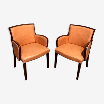 Pair of armchairs from a Dutch hotel