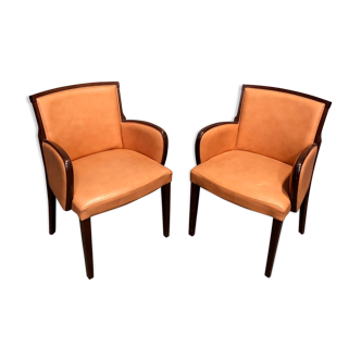 Pair of armchairs from a Dutch hotel