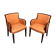 Pair of armchairs from a Dutch hotel