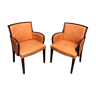 Pair of armchairs from a Dutch hotel