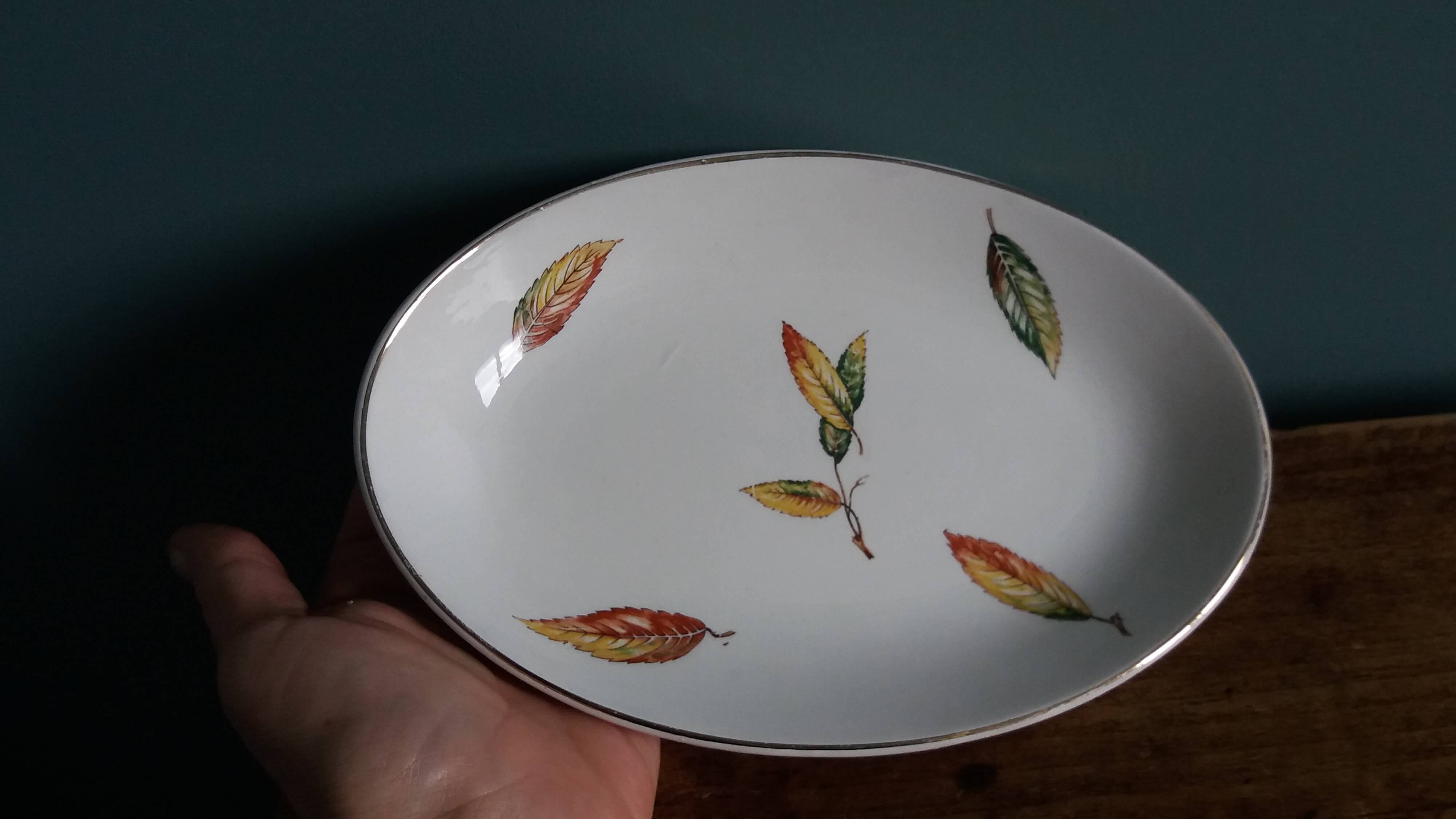 Digoin Sarreguemines bowl decoration La Fontaine