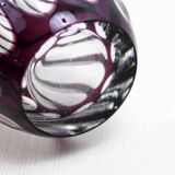 Bohemian crystal vase Johannes Oertel & co Haida