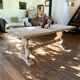 Antique solid wood farmhouse table