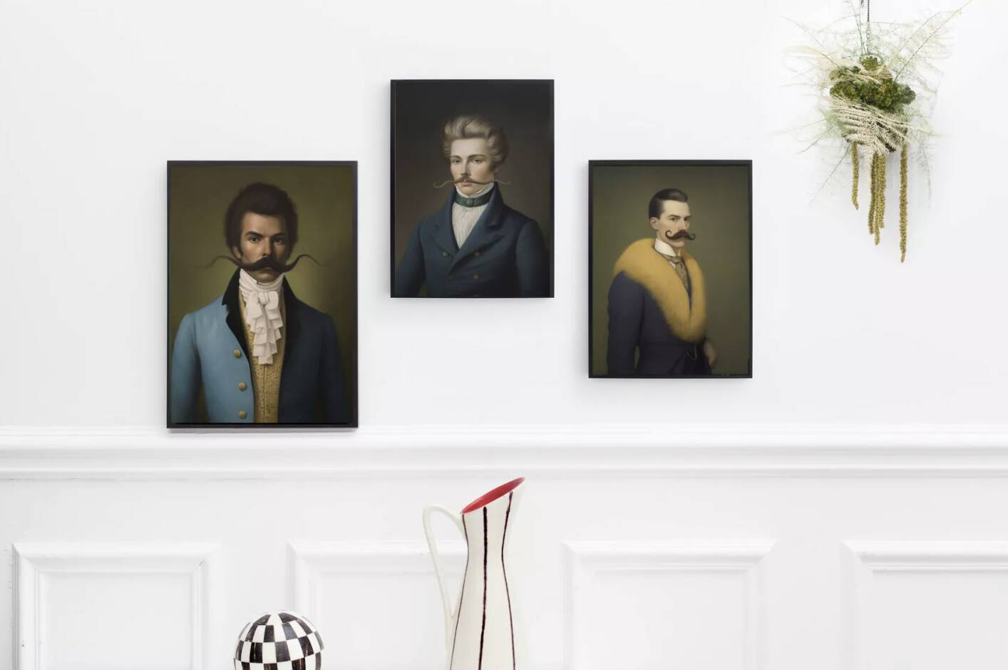 Old portrait - series "The Moustachioed Ones"