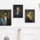 Old portrait - series "The Moustachioed Ones"