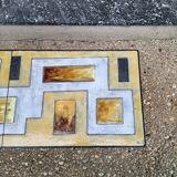 Vallauris coffee table in enamelled lava MJR