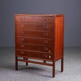 Commode en teck 6 tirroirs