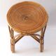 Tabouret rotin assise spirale