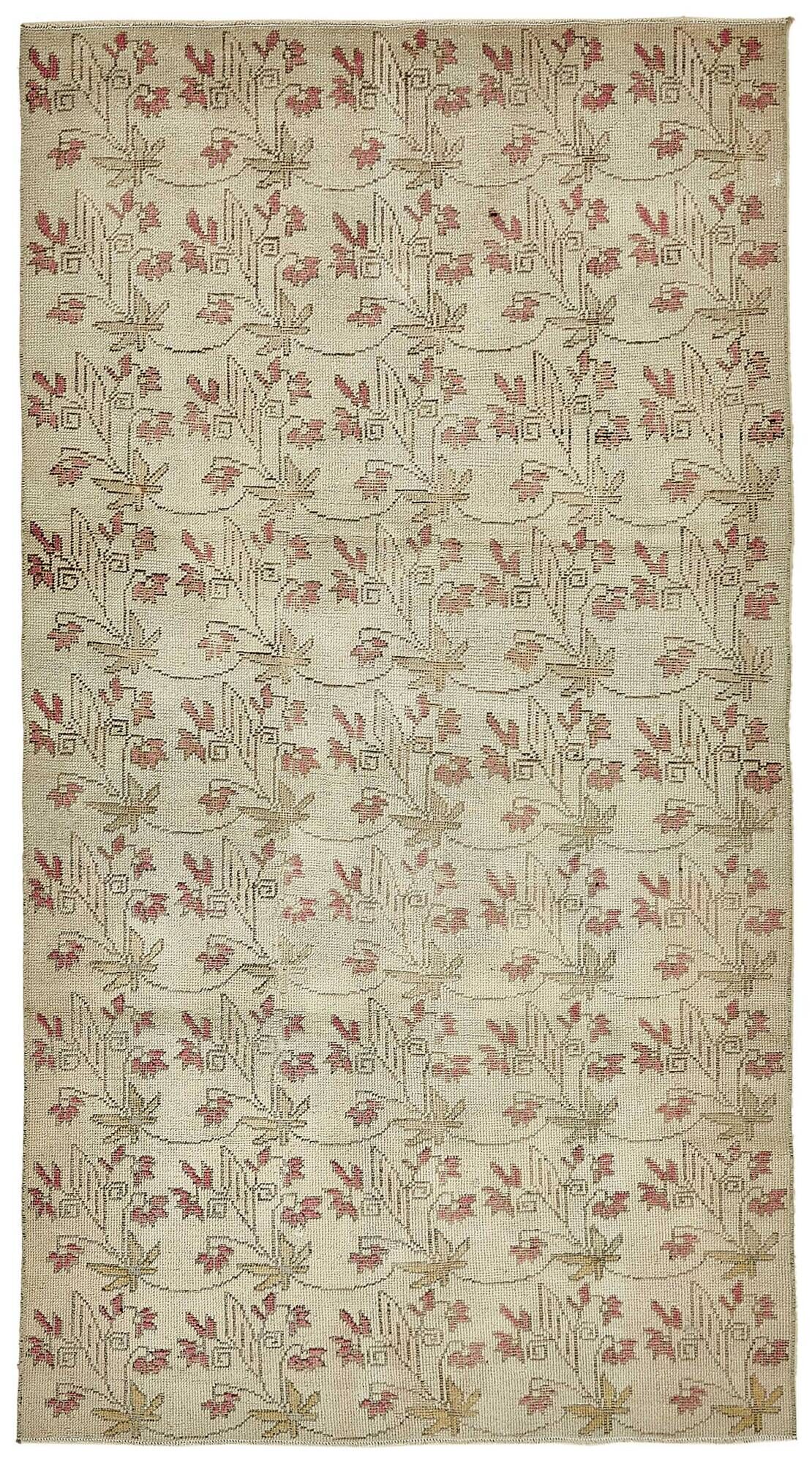 Tapis vintage anatolien turc 116 cm x 209 cm