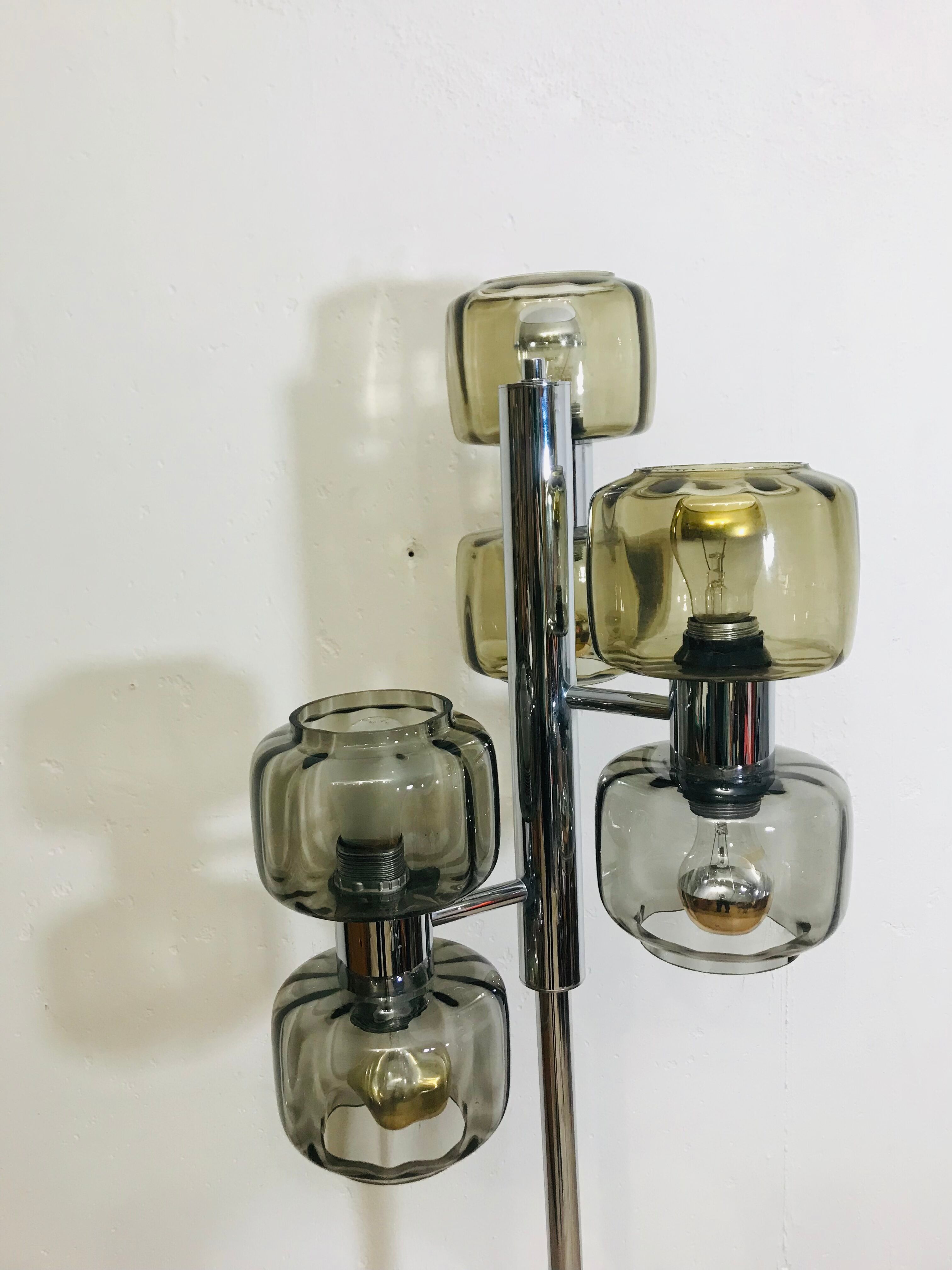 Floor lamp 6 lights 70s