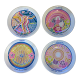 Flat colored porcelain plate, day of the week